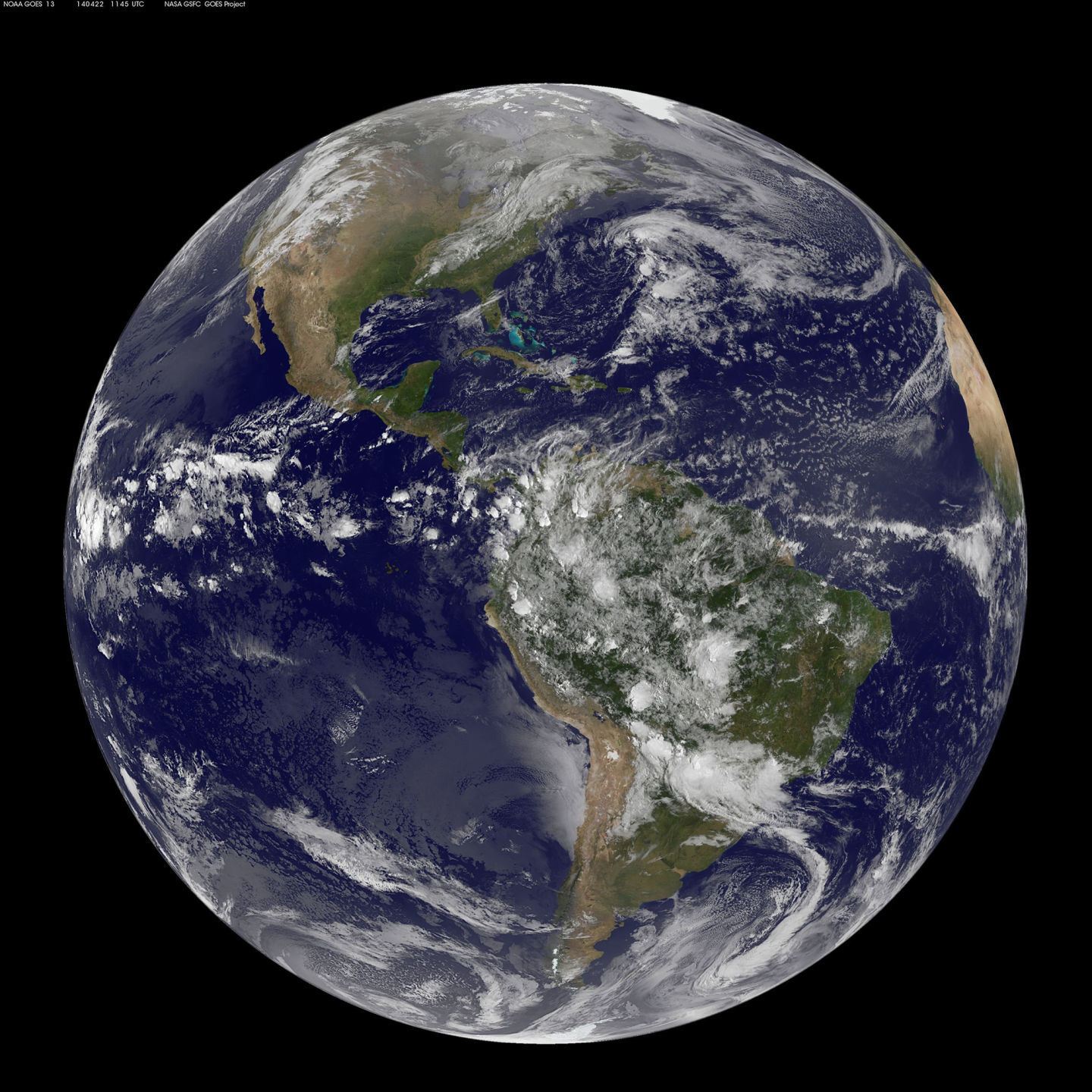 5. They'd circle the Earth, twice
